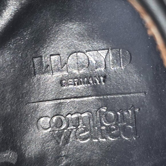 LLOYD Germany Men's Black Leather Double Monk Strap Oxfords US Size 11 - Picture 6 of 9
